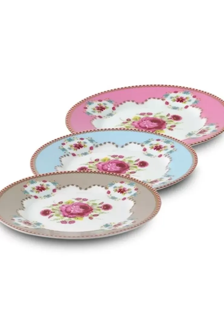 Gebäckteller|Pip Studio Floral Gebäckteller 17 Cm Khaki