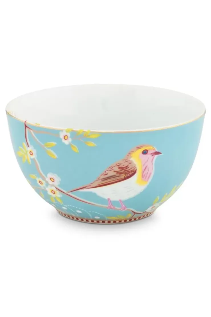 Schalen|Pip Studio Floral Schale Early Bird 15 Cm Blau