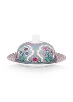 Butterschalen|Pip Studio Flower Festival Butterschale Hell Blau