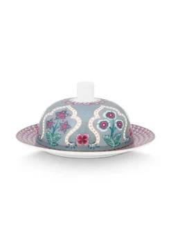 Butterschalen|Pip Studio Flower Festival Butterschale Hell Blau