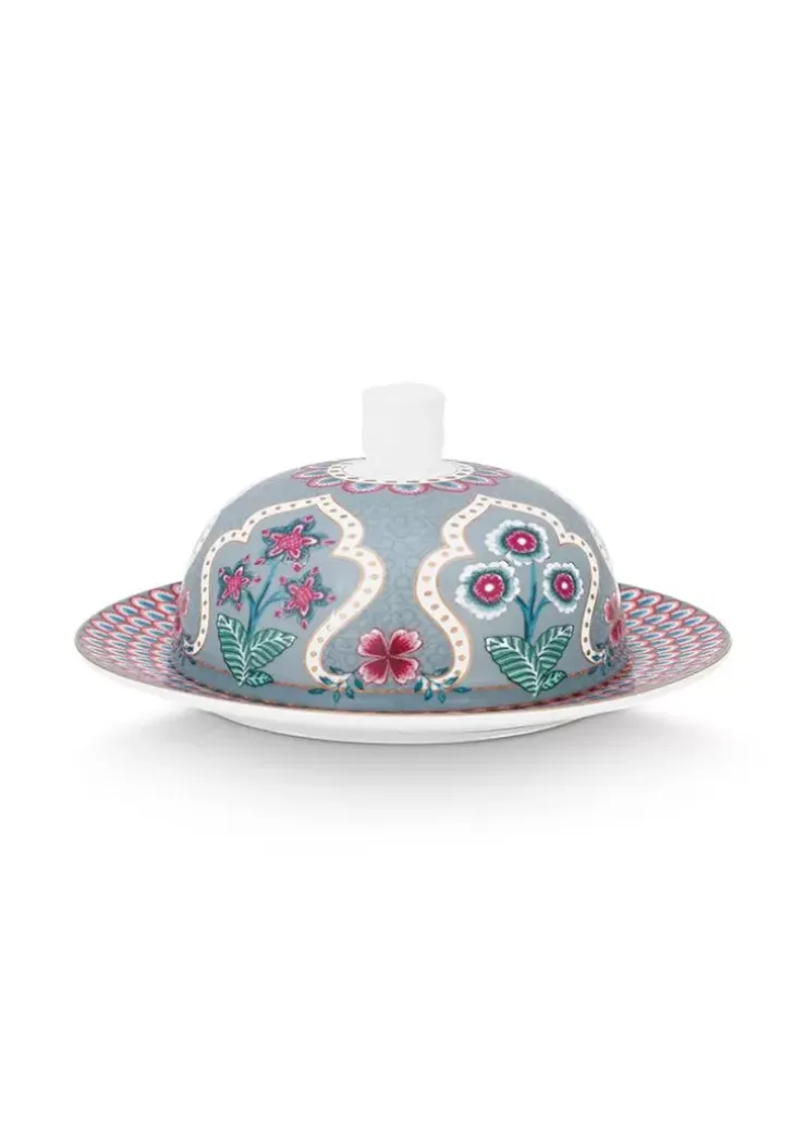 Butterschalen|Pip Studio Flower Festival Butterschale Hell Blau