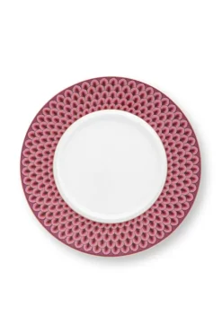 Butterschalen|Pip Studio Flower Festival Butterschale Runden Deco Dunkel Rosa
