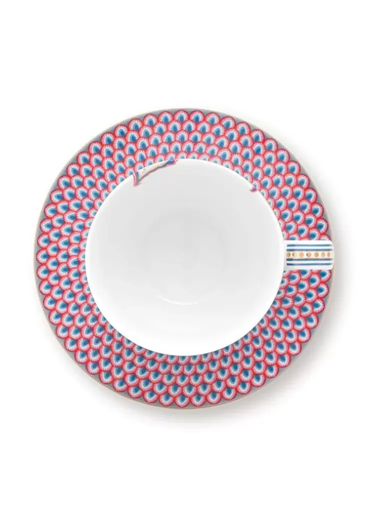 Tasse & Untertasse|Pip Studio Flower Festival Cappuccino Tasse & Undertasse Hellblau