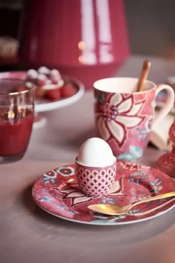 Eierbecher|Pip Studio Flower Festival Eierbecher Rot/Dunkel Rosa
