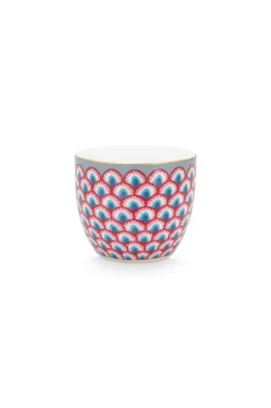 Eierbecher|Pip Studio Flower Festival Eierbecher Rot-Hell Blau
