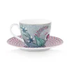 Tasse & Untertasse|Pip Studio Flower Festival Espresso Tasse & Undertasse Hell Blau