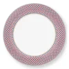 Essteller|Pip Studio Flower Festival Esteller Rot/Hellblau 26.5 Cm Mehrfarbig