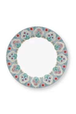 Frühstücksteller|Pip Studio Flower Festival Frühstücksteller Hell 21 Cm Blau