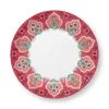 Frühstücksteller|Pip Studio Flower Festival Frühstücksteller Dunkel 21 Cm Rosa