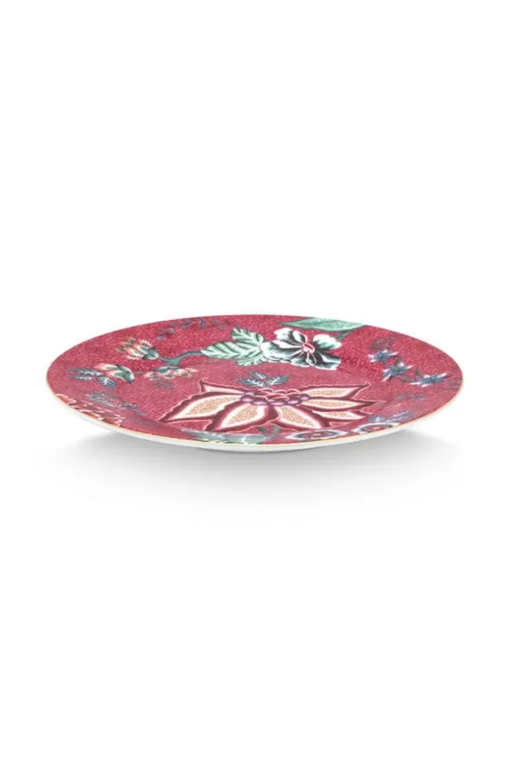 Gebäckteller|Pip Studio Flower Festival Gebäckteller Dunkel 17 Cm Rosa