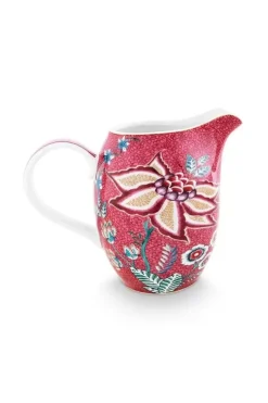 Milchkännchen|Pip Studio Flower Festival Kanne Gross Dunkel Rosa