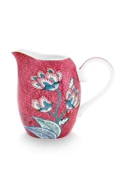 Milchkännchen|Pip Studio Flower Festival Kanne Klein Dunkel Rosa