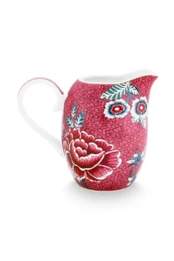 Milchkännchen|Pip Studio Flower Festival Kanne Klein Dunkel Rosa