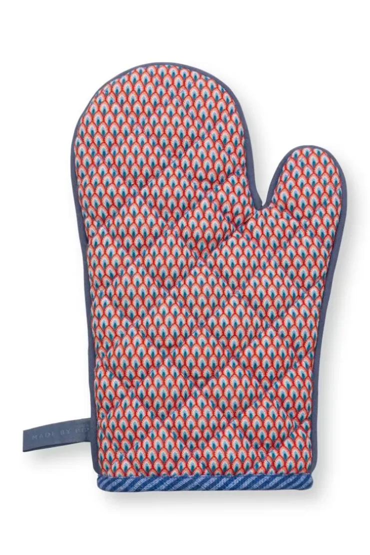 Ofenhandschuhe|Pip Studio Flower Festival Ofenhandschuh Blau