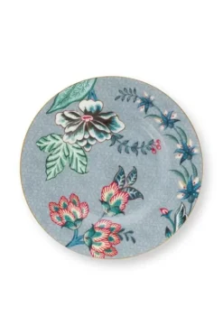 Gebäckteller|Pip Studio Flower Festival Petit Four Hell 12 Cm Blau
