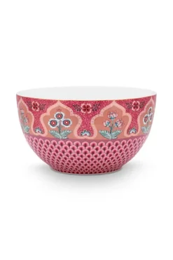 Schalen|Pip Studio Flower Festival Schale Dunkel 18 Cm Rosa