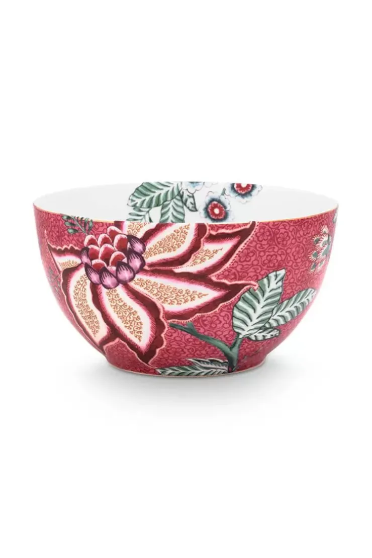Schalen|Pip Studio Flower Festival Schale Dunkel 15 Cm Rosa