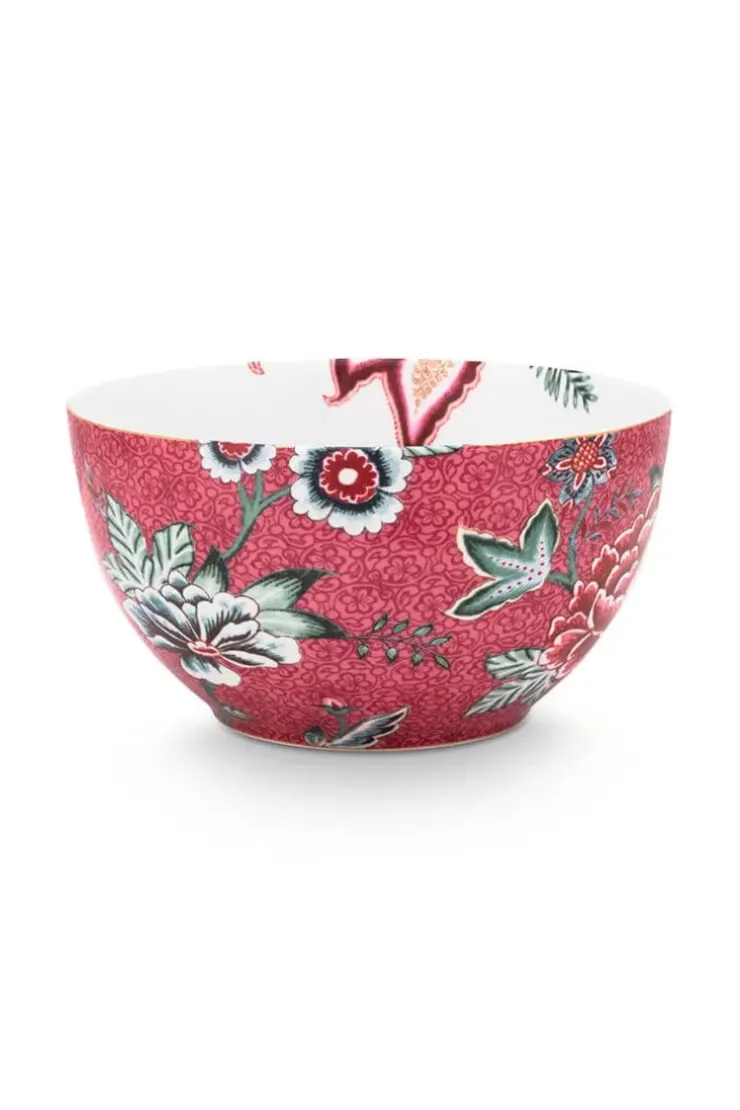Schalen|Pip Studio Flower Festival Schale Dunkel 15 Cm Rosa