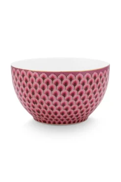 Schalen|Pip Studio Flower Festival Schale Rot/Dunkel 9.5 Cm Rosa