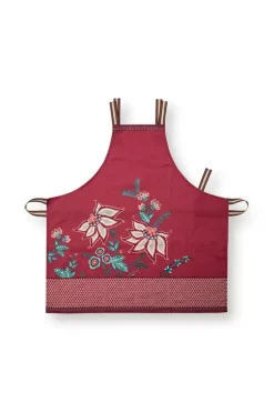 Kuchenschurzen|Pip Studio Flower Festival Schurze Dunkel Rosa
