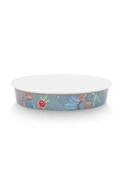 Backgeschirr|Pip Studio Flower Festival Servierschale Runden Hell Blau