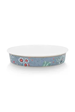 Backgeschirr|Pip Studio Flower Festival Servierschale Runden Hell Blau