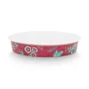 Backgeschirr|Pip Studio Flower Festival Servierschale Runden Dunkel Rosa