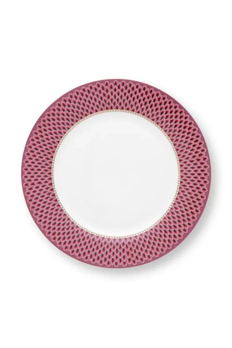 Porzellan Sets|Pip Studio Flower Festival Set/4 Essteller Dunkel 26.5Cm Rosa