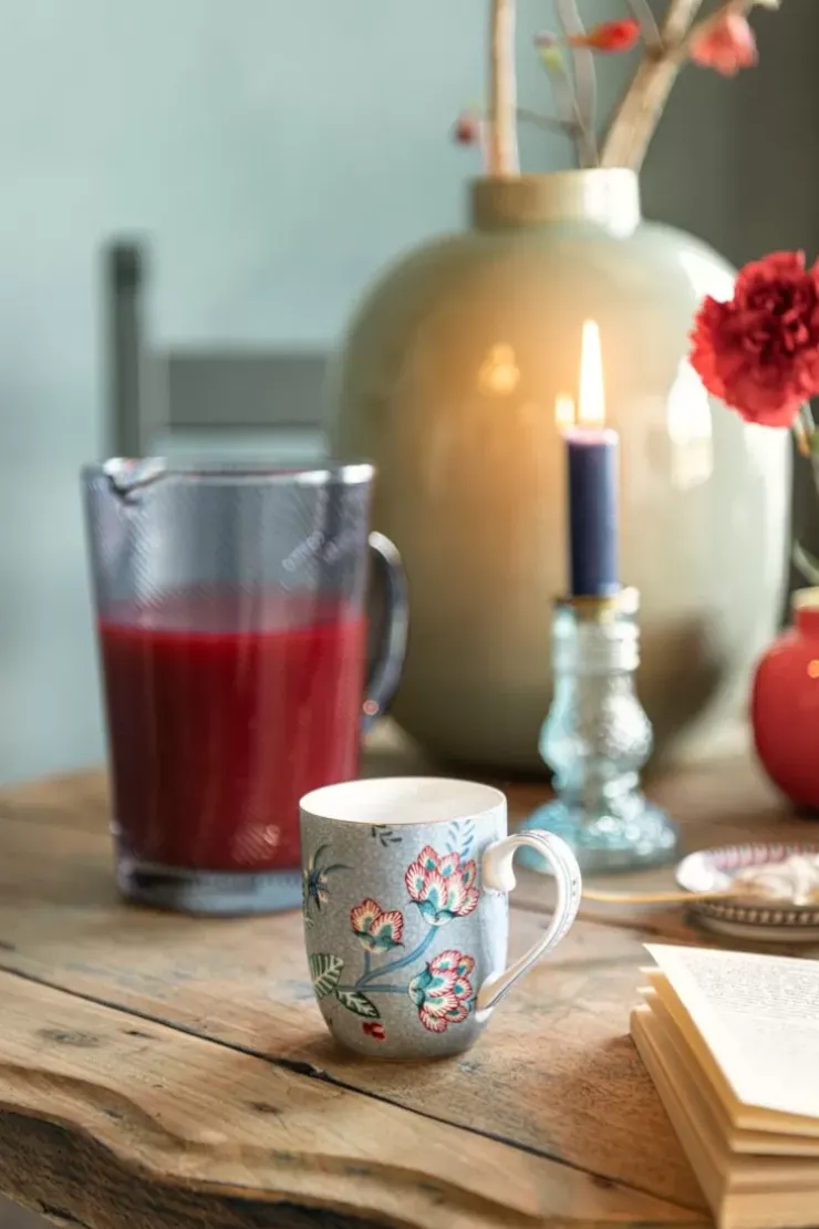 Porzellan Sets|Pip Studio Flower Festival Set/2 Tassen Klein Hell Blau