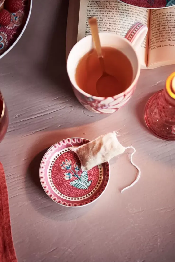 Porzellan Sets|Pip Studio Flower Festival Set/2 Tassen Gross Dunkel Rosa
