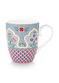 Teetassen|Pip Studio Flower Festival Tasse Gross Deco Hell Blau