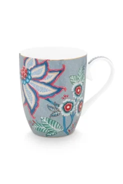 Teetassen|Pip Studio Flower Festival Tasse Gross Hell Blau