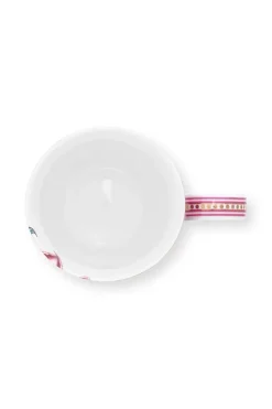 Teetassen|Pip Studio Flower Festival Tasse Gross Dunkel Rosa