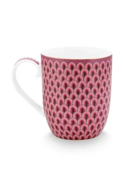 Kaffeetassen|Pip Studio Flower Festival Tasse Klein Rot/Dunkel Rosa