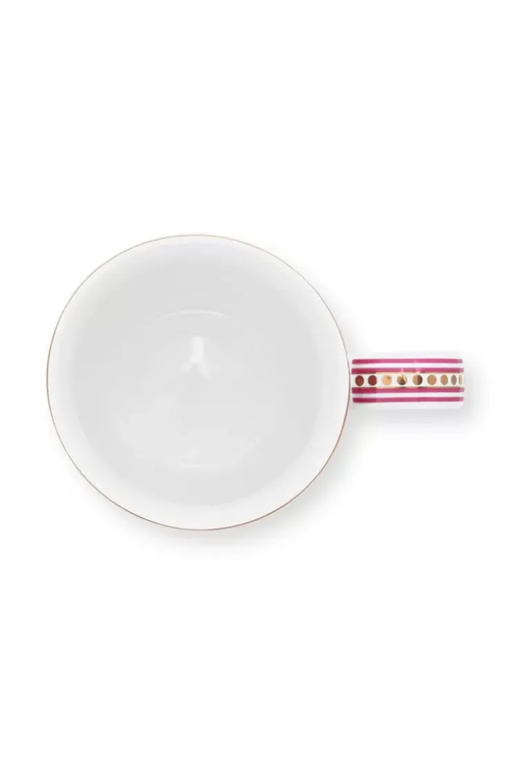 Kaffeetassen|Pip Studio Flower Festival Tasse Klein Dunkel Rosa