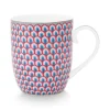 Kaffeetassen|Pip Studio Flower Festival Tasse Klein Rot/Hellblau Mehrfarbig