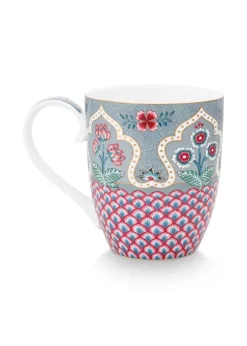 Teetassen|Pip Studio Flower Festival Tasse Xl Deco Hell Blau