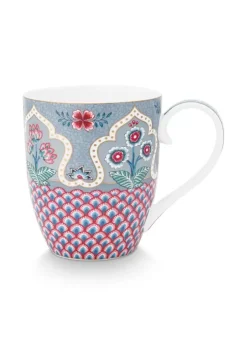 Teetassen|Pip Studio Flower Festival Tasse Xl Deco Hell Blau