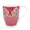 Teetassen|Pip Studio Flower Festival Tasse Xl Deco Dunkel Rosa