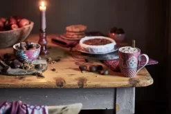 Teetassen|Pip Studio Flower Festival Tasse Xl Deco Dunkel Rosa
