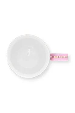 Teetassen|Pip Studio Flower Festival Tasse Xl Deco Dunkel Rosa