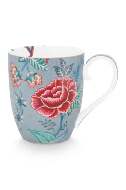 Teetassen|Pip Studio Flower Festival Tasse Xl Hell Blau