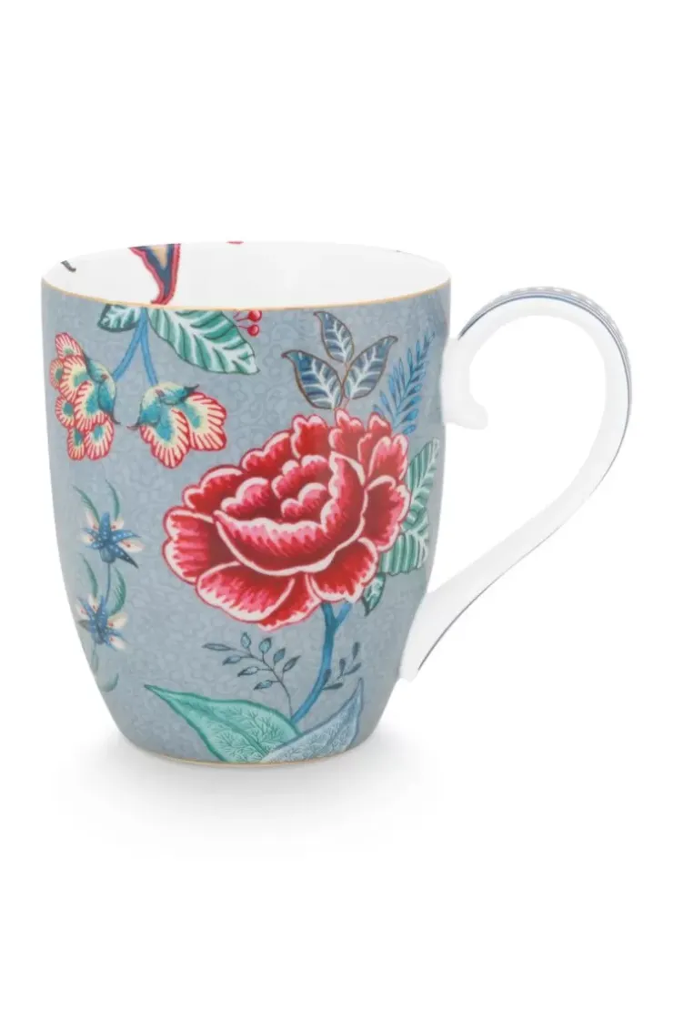 Teetassen|Pip Studio Flower Festival Tasse Xl Hell Blau