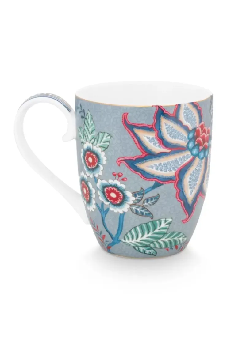 Teetassen|Pip Studio Flower Festival Tasse Xl Hell Blau