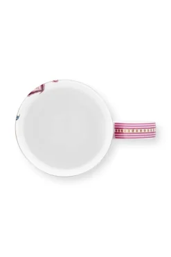 Teetassen|Pip Studio Flower Festival Tasse Xl Dunkel Rosa