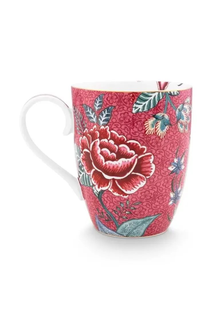 Porzellan Sets|Pip Studio Flower Festival Tee Fur Einen Dunkel Rosa