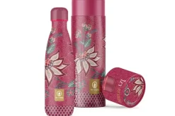 Thermosflaschen|Pip Studio Flower Festival Thermosflasche Dunkel 500Ml Rosa