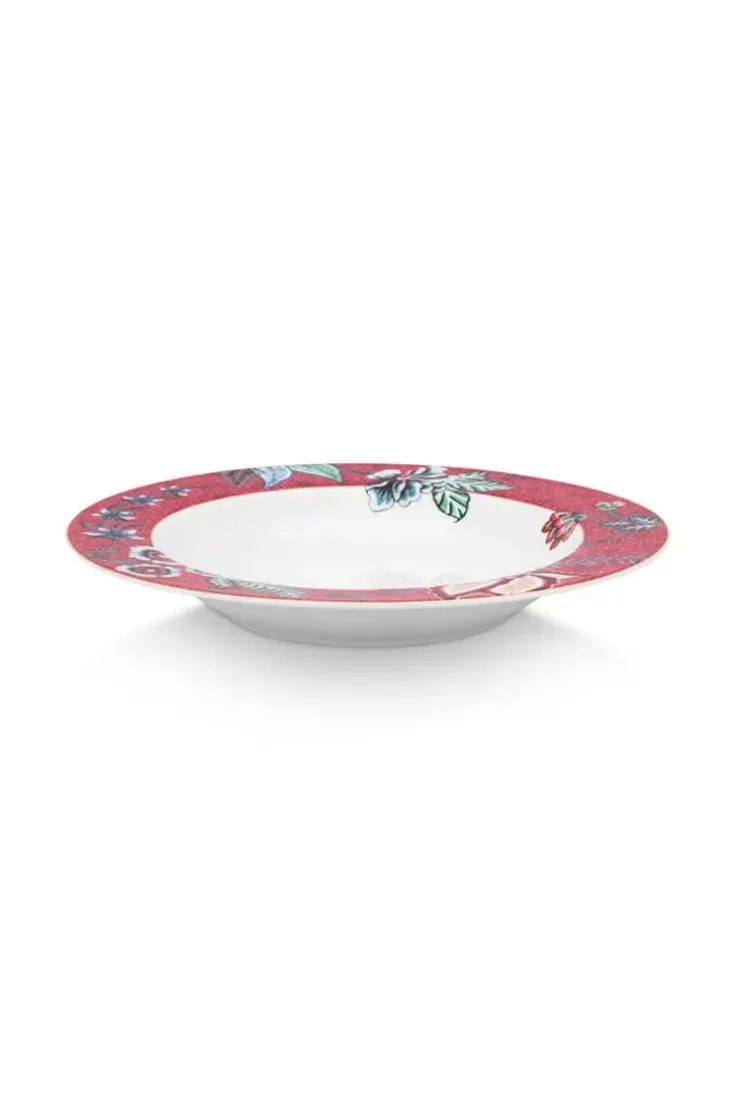 Tiefe Teller|Pip Studio Flower Festival Tiefen Teller Dunkel 21.5 Cm Rosa