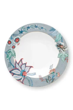 Tiefe Teller|Pip Studio Flower Festival Tiefen Teller Hell 21.5 Cm Blau
