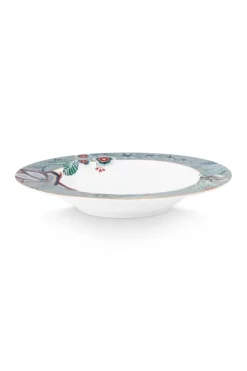 Tiefe Teller|Pip Studio Flower Festival Tiefen Teller Hell 21.5 Cm Blau